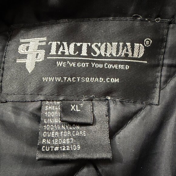 Tact Squad Men’s Nylon Police Bomber J Insulated Winter Jacket Size XL - Picture 8 of 10